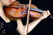 playing the violin
