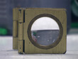 une loupe d'imprimeur en gros plan sur une table une loupe d'imprimeur en gros plan sur une table