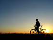 Photo: biker girl silhouette biker girl silhouette