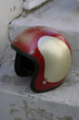 helmet on steps