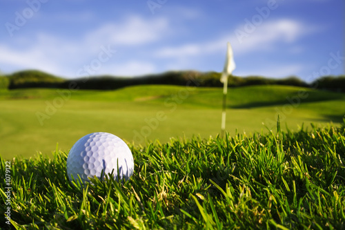 Photo: golfball on course golfball on course