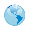 blue glass globe ii