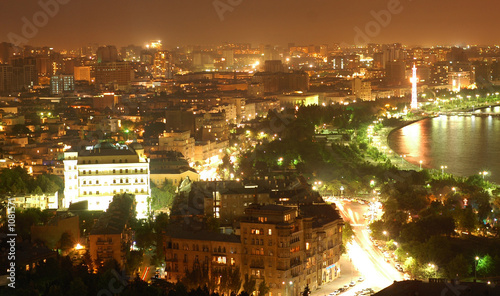 baku city at night