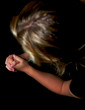 young woman praying