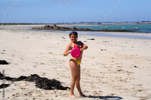 jeune fille plage