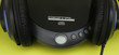 black headphones and a cd player