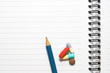notepad, one pencil, pills