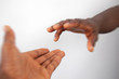 reaching out- motion