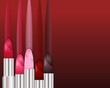 a row of lipsticks a row of lipsticks