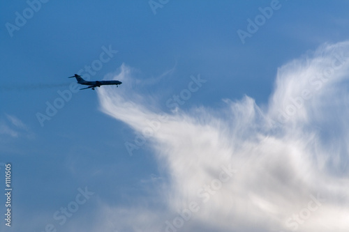 Photo: air liner and cloud air liner and cloud