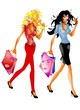 girls going to shopping