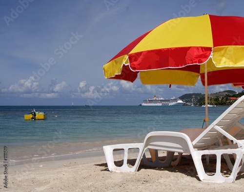 relaxing in the sun