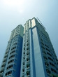 blue highrise and sky