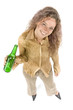 woman with beer