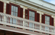 old texas building with balcony