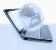 laptop globe laptop globe