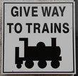 train sign train sign