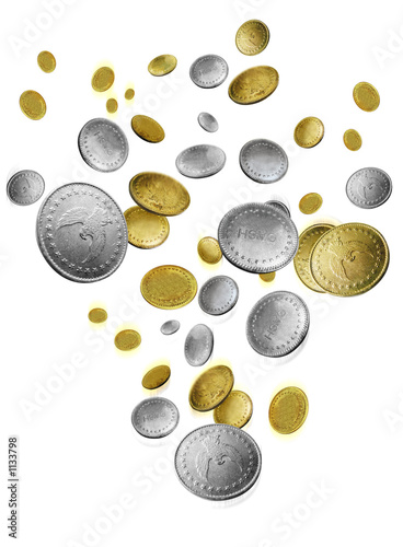 falling money