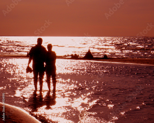couple on beach couple on beach