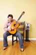young guitar player