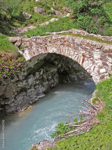 0389-pont en pierre, massif de l'oisans