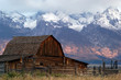 old barn near grand tetons