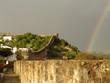 rainbow at obidos castle