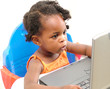 baby on laptop/notebook