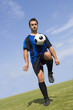 Photo: soccer - football player juggling soccer - football player juggling