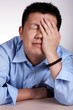 upset businessman