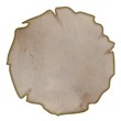 feuille de parchemin ronde