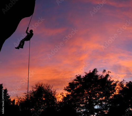 Photo: sunset rappel sunset rappel