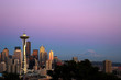 seattle at early dusk