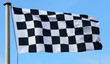 a checkered flag