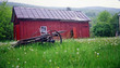 red barn - painting