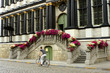 flowered stairway