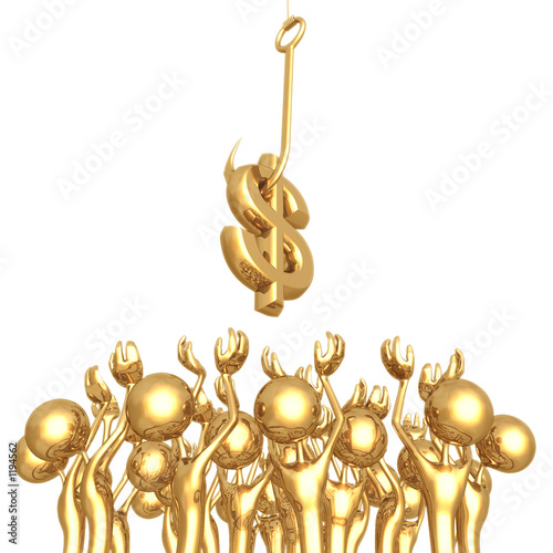 Illustration: crowd sourcing dollar crowd sourcing dollar