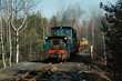 narrow gauge train going to the coal mine