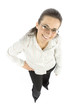 businesswoman smiles