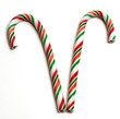 two candy canes
