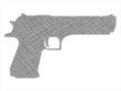 penciled desert eagle