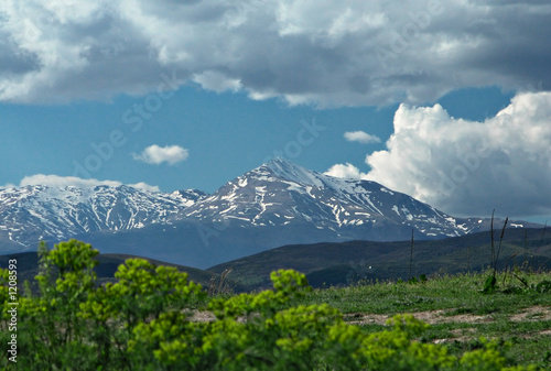 view of a mountain top ljuboten in macedonia