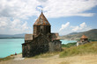 medieval church on sevan lake