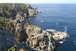 le beau paysage sauvage côtier breton