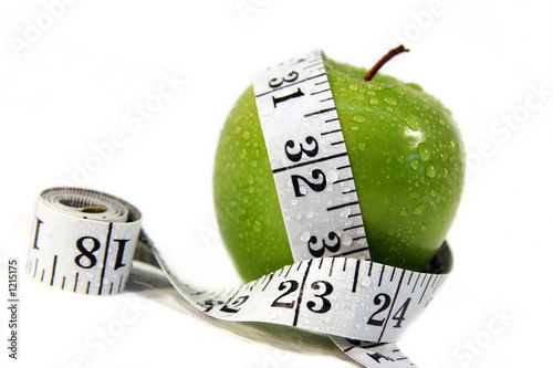 apple and measurement tape