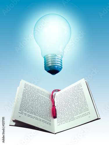 book and light bulb