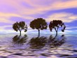 three trees