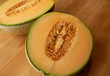 sliced cantelope sliced cantelope