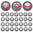 black glossy icons