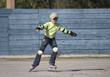 the girl on roller skates